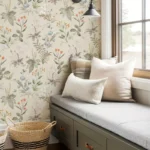 1 pc Peel and Stick Floral Wallpaper: 44cm x 300cm